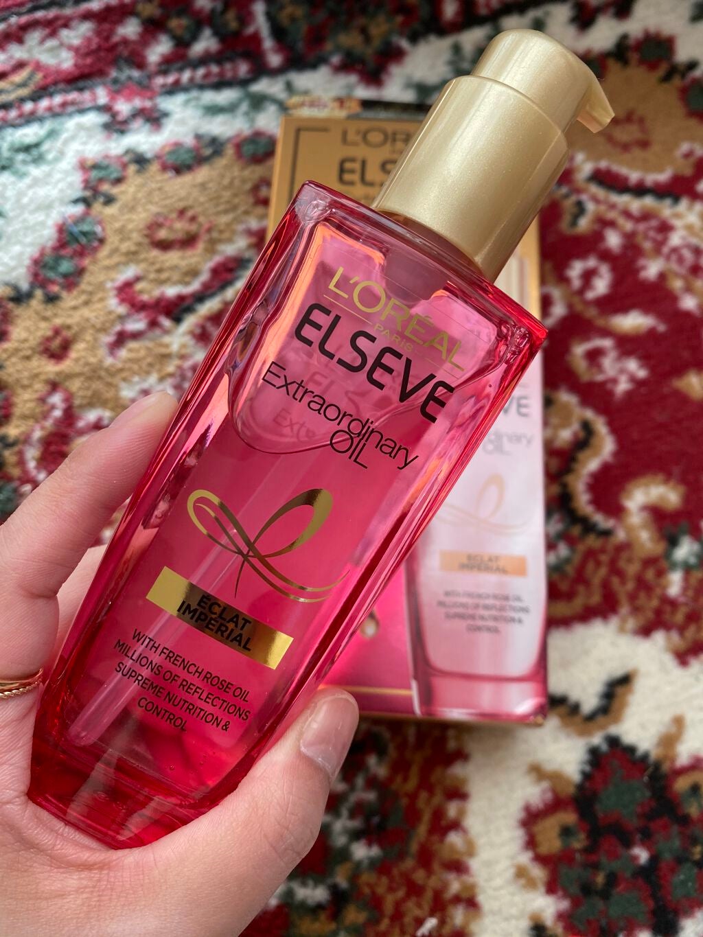 エクストラオーディナリー オイル エクラアンペリアル 艶髪オイル/ロレアル パリ/ヘアオイルを使ったクチコミ(1枚目)