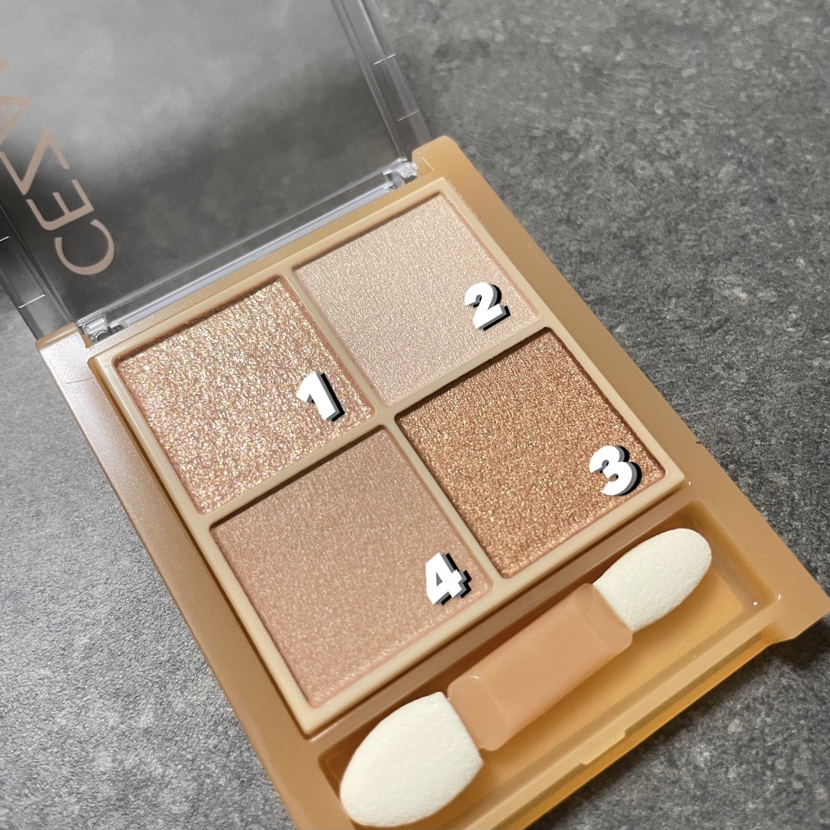 ベージュトーンアイシャドウ/CEZANNE/アイシャドウパレットを使ったクチコミ（2枚目）