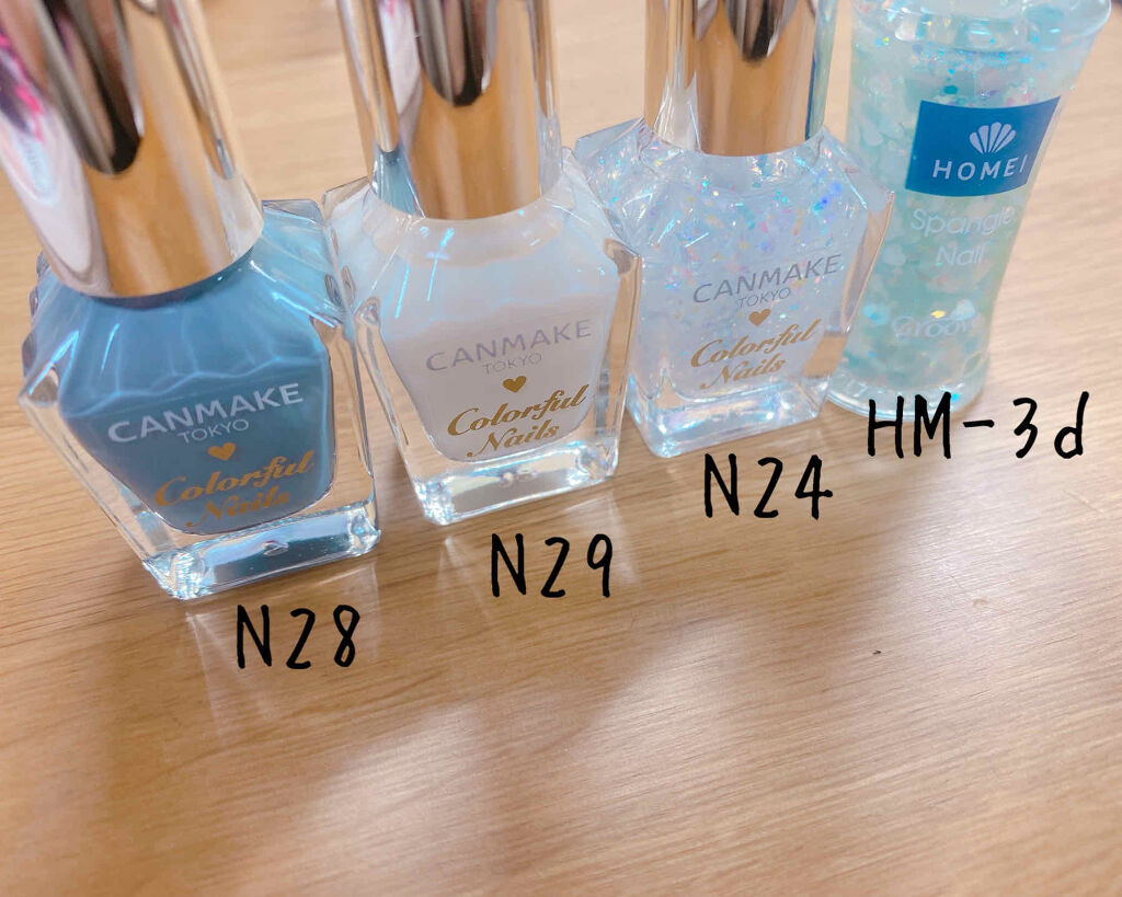 ネイルポリッシュ HM-3d 女神の涙/HOMEI/マニキュアを使ったクチコミ（2枚目）