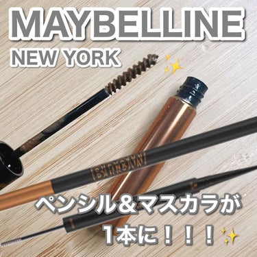 ブロウインク カラーティントデュオ 02 チョコブラウン/MAYBELLINE NEW YORK/眉ティントを使ったクチコミ（1枚目）