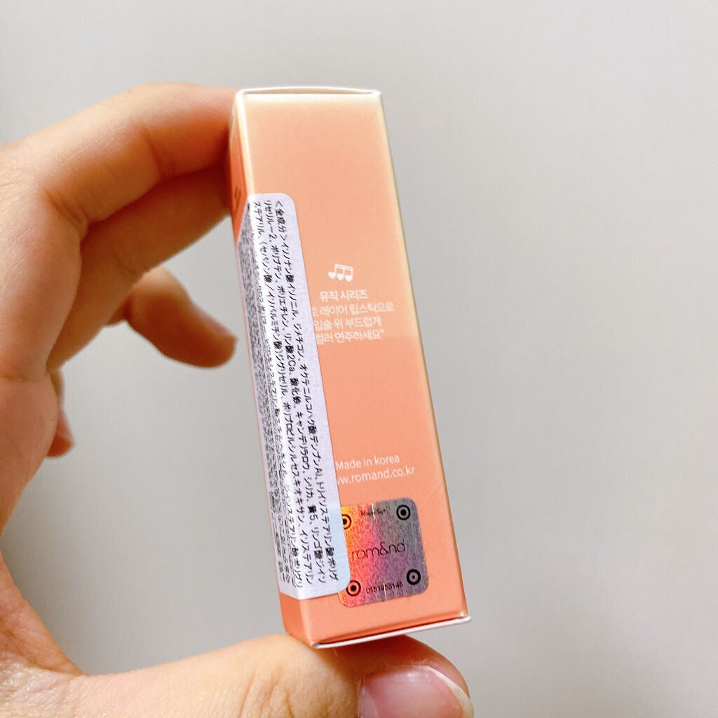 ゼロレイヤーリップスティック ミュージックシリーズ/rom&nd/口紅を使ったクチコミ(6枚目)