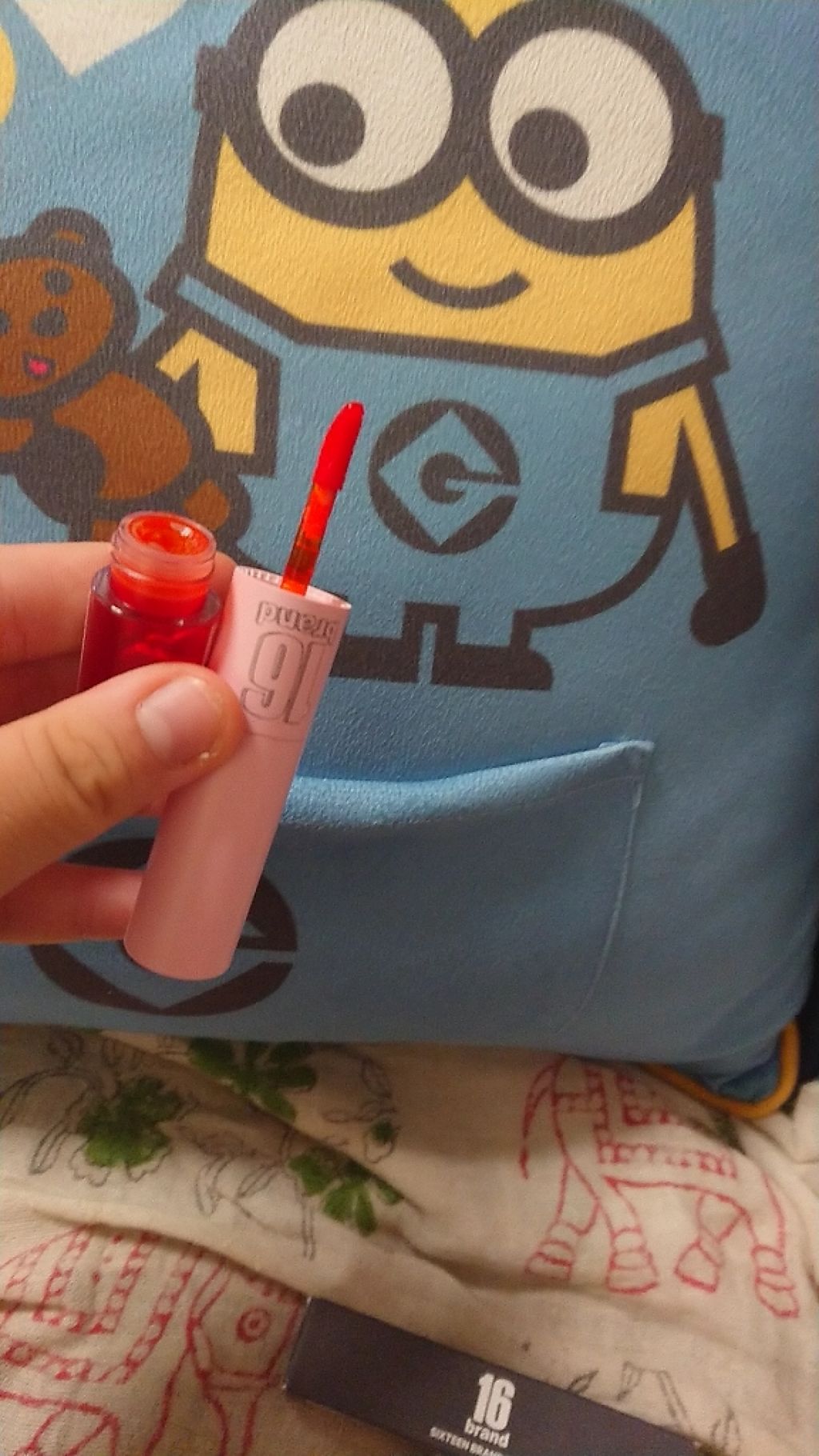 ふうか on LIPS 「リップ&ティントティントは、色が、オレンジ色リップは、色が、ピ..」(4枚目)