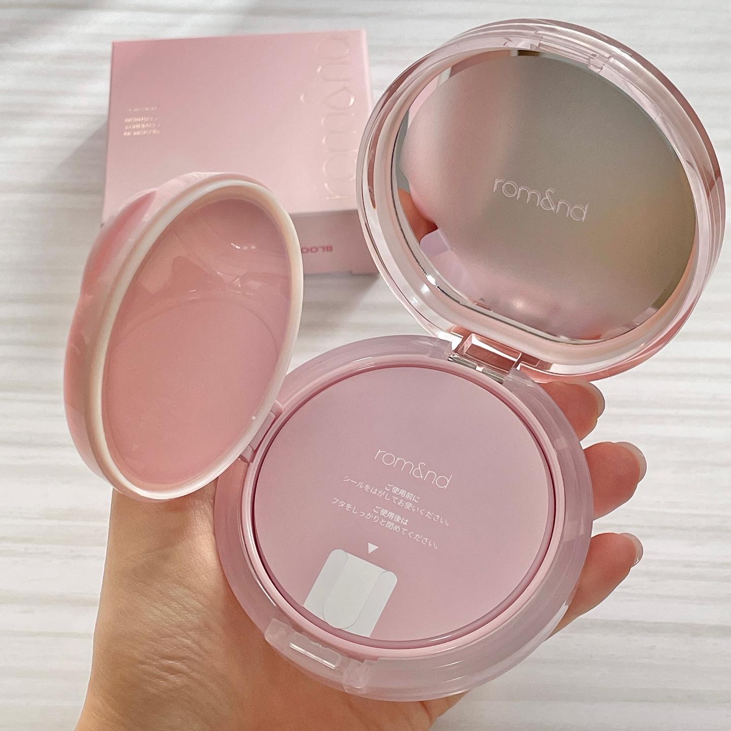 ブルームインカバーフィットクッション/rom&nd/クッションファンデーションを使ったクチコミ（2枚目）