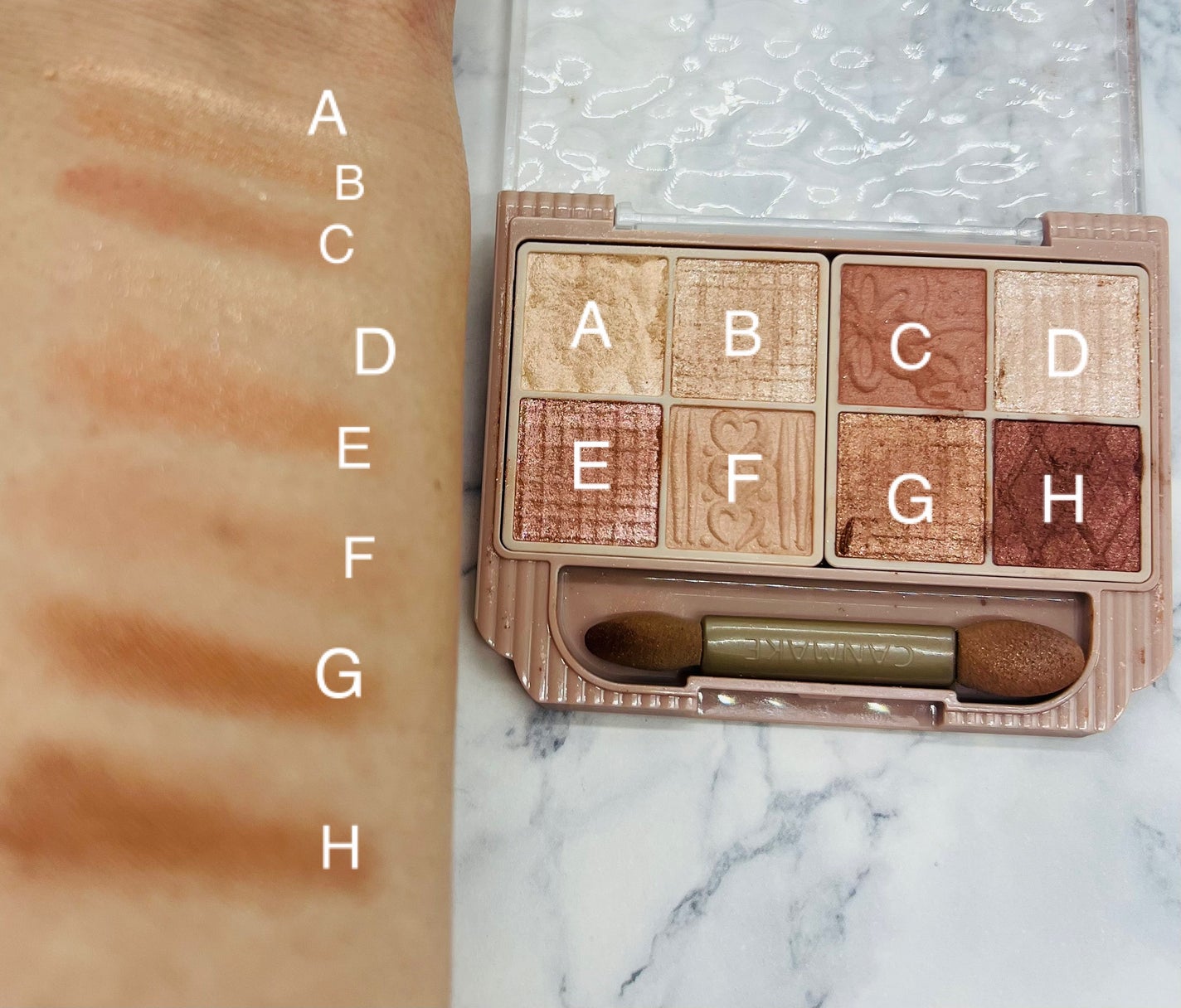 プティパレットアイズ/キャンメイク/パウダーアイシャドウを使ったクチコミ(2枚目)