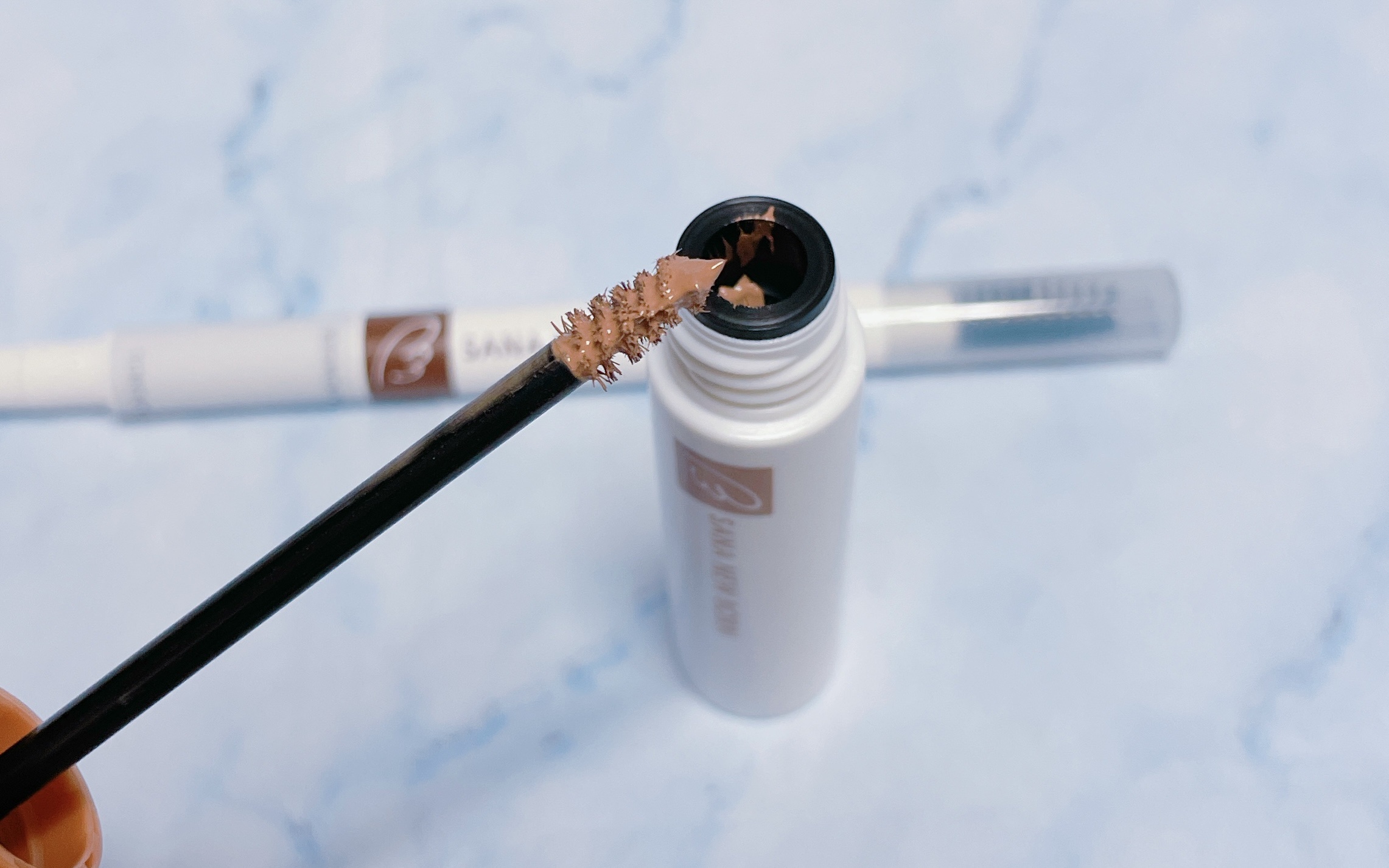 サナ ニューボーン カラーリングブロウマスカラ 01 ナチュラルブラウン/サナ ニューボーン/マスカラを使ったクチコミ（3枚目）