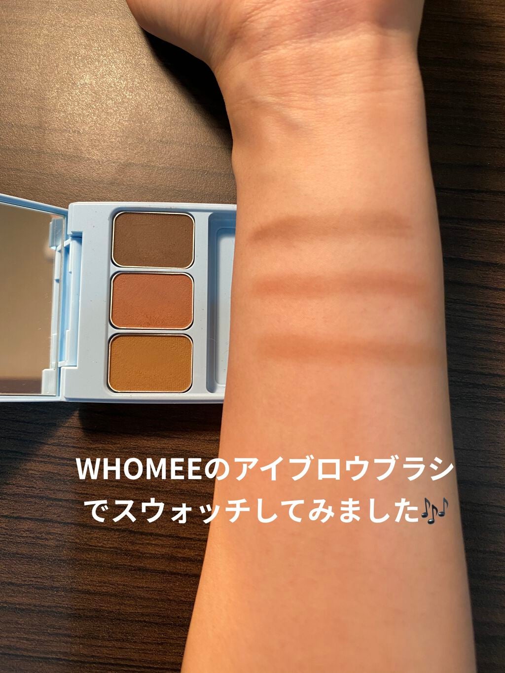 フーミー アイブロウブラシ 熊野筆/WHOMEE/メイクブラシを使ったクチコミ(2枚目)