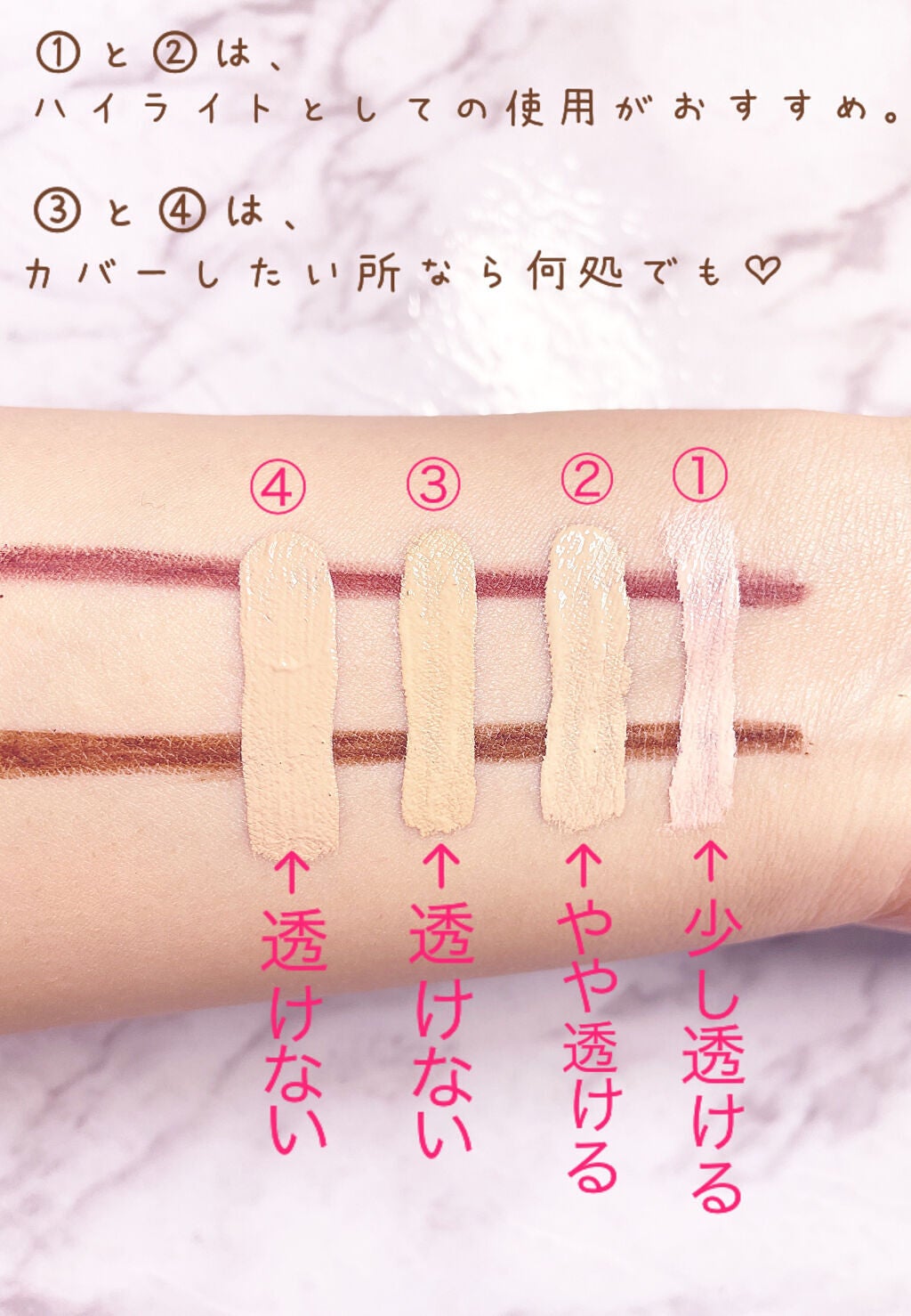 ロングラスティングチップコンシーラー/LUNA/リキッドコンシーラーを使ったクチコミ(4枚目)