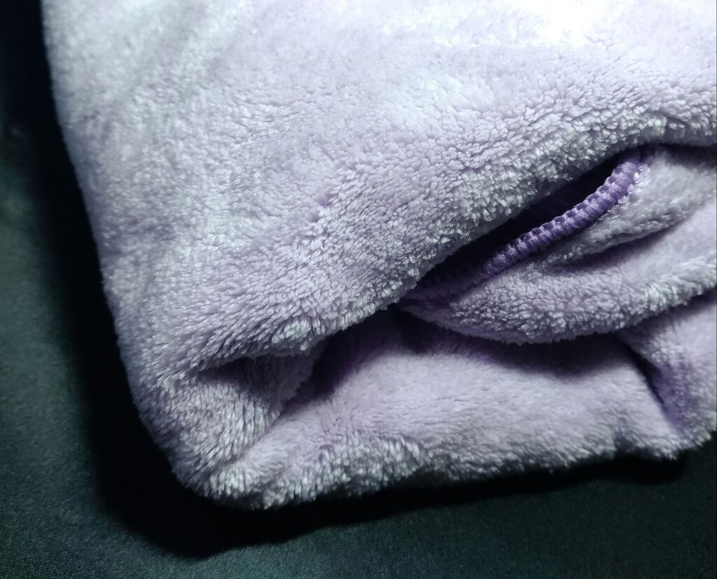 ヘアドライマイクロファイバータオル/ハホニコハッピーライフ/ヘアケアグッズを使ったクチコミ（2枚目）