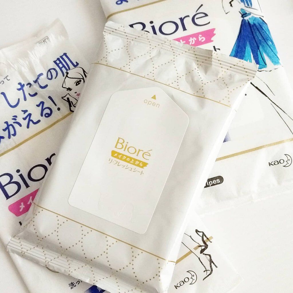 メイクの上からリフレッシュシート/ビオレ/フェイスシートを使ったクチコミ（3枚目）