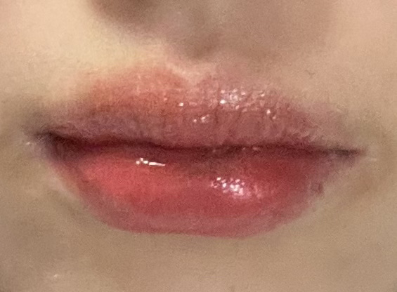 フルーツミラーリップグロス 12柿ゼリー/Joocyee/リップグロスを使ったクチコミ（2枚目）