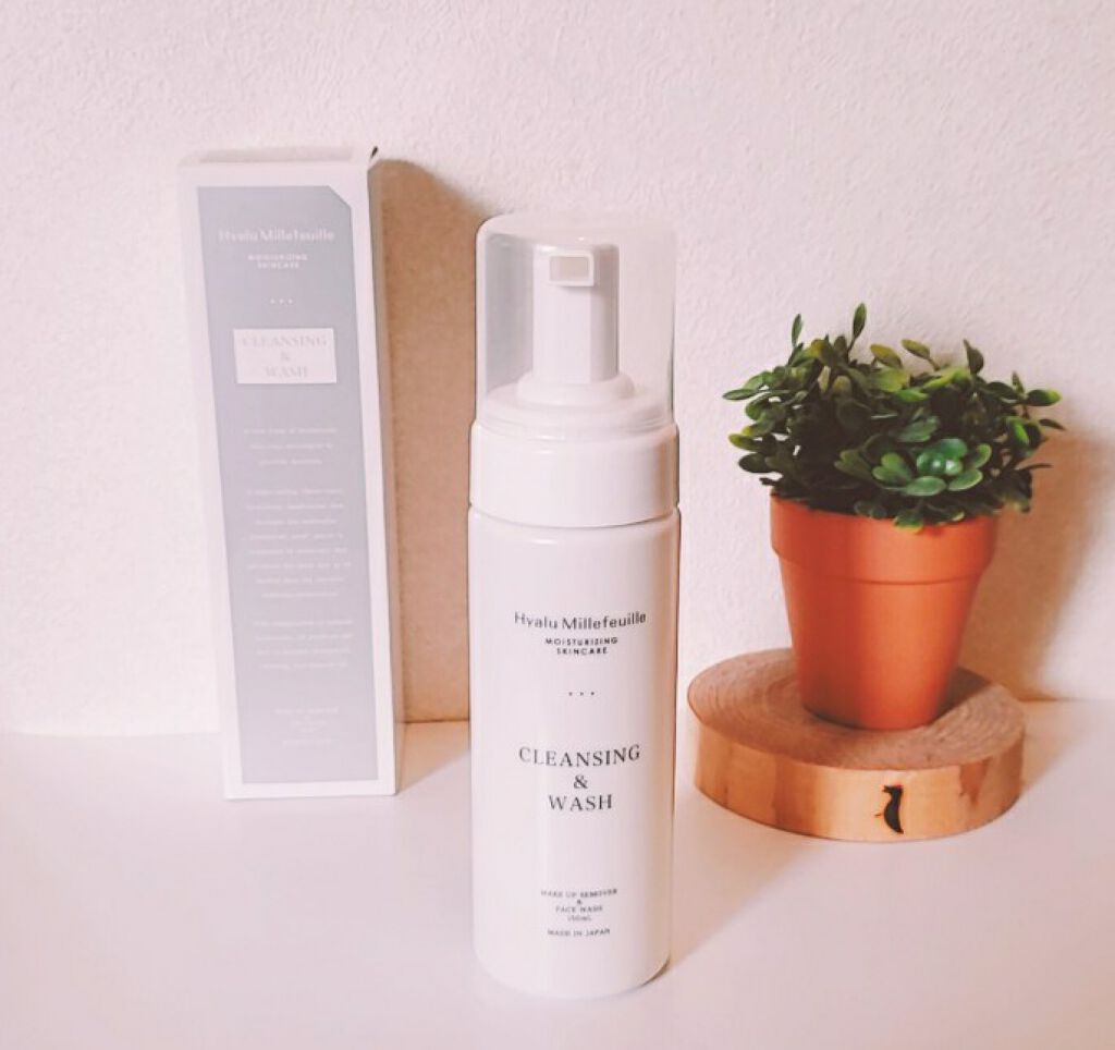 HM クレンジング＆ウォッシュ/ヒアルミルフィーユ/洗顔フォームを使ったクチコミ（1枚目）
