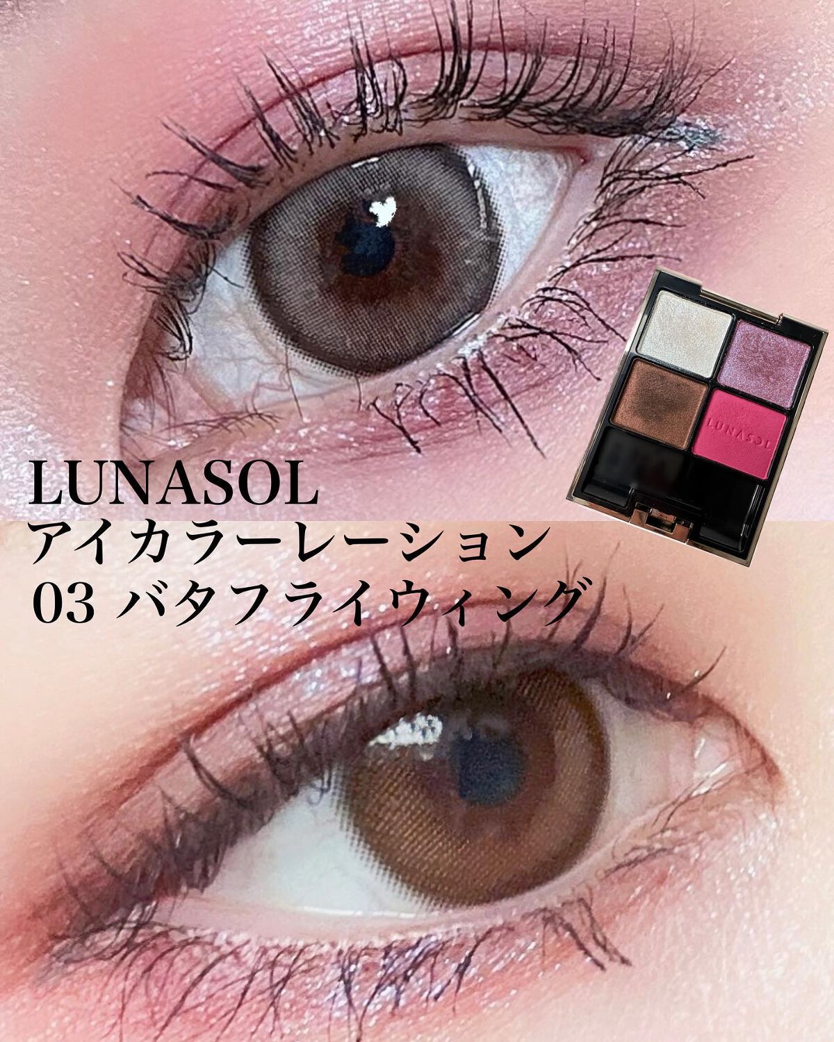 アイカラーレーション/LUNASOL/アイシャドウパレットを使ったクチコミ（1枚目）