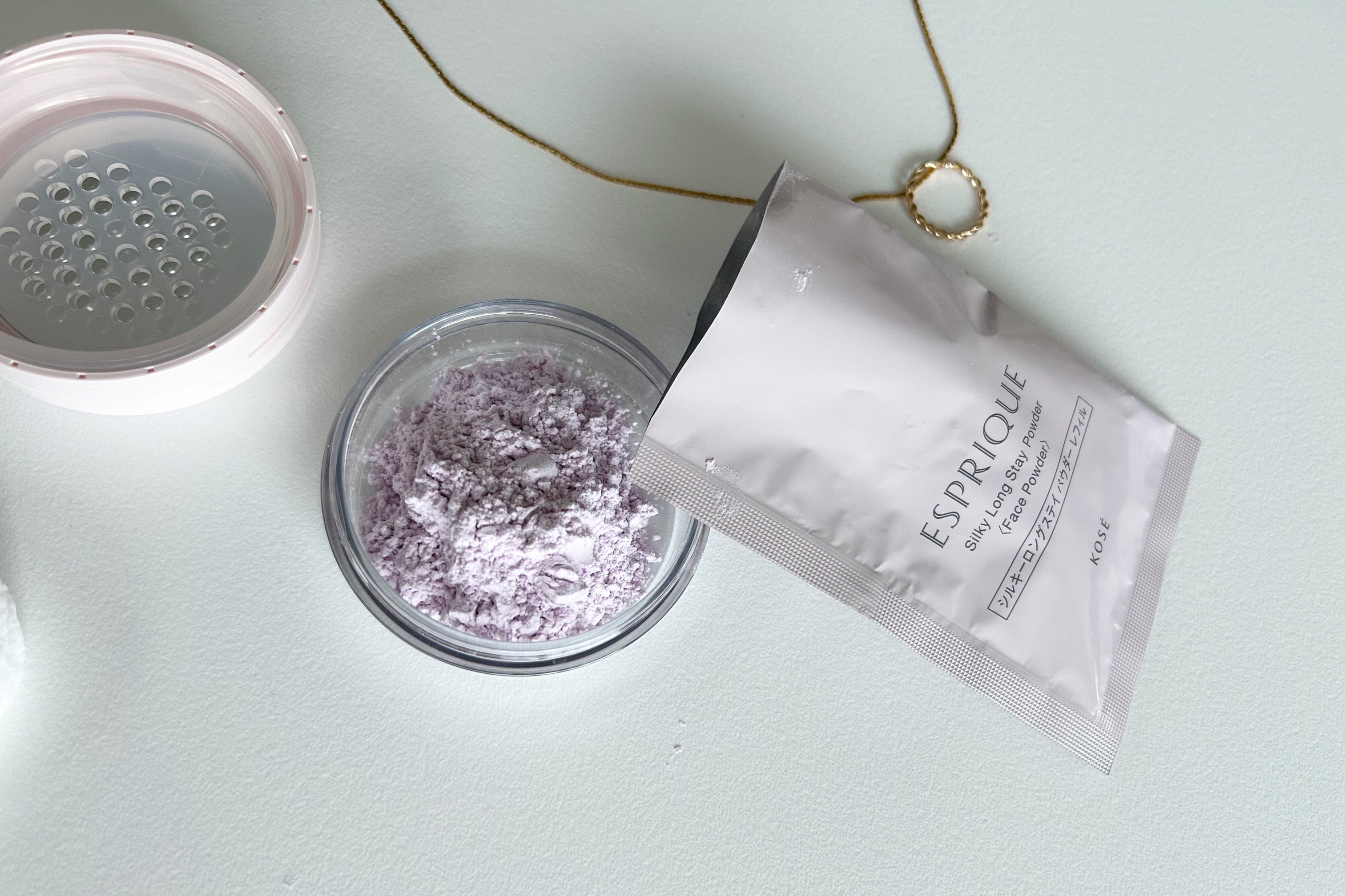 シルキーロングステイ パウダー 02 ラベンダー/ESPRIQUE/ルースパウダーを使ったクチコミ（3枚目）