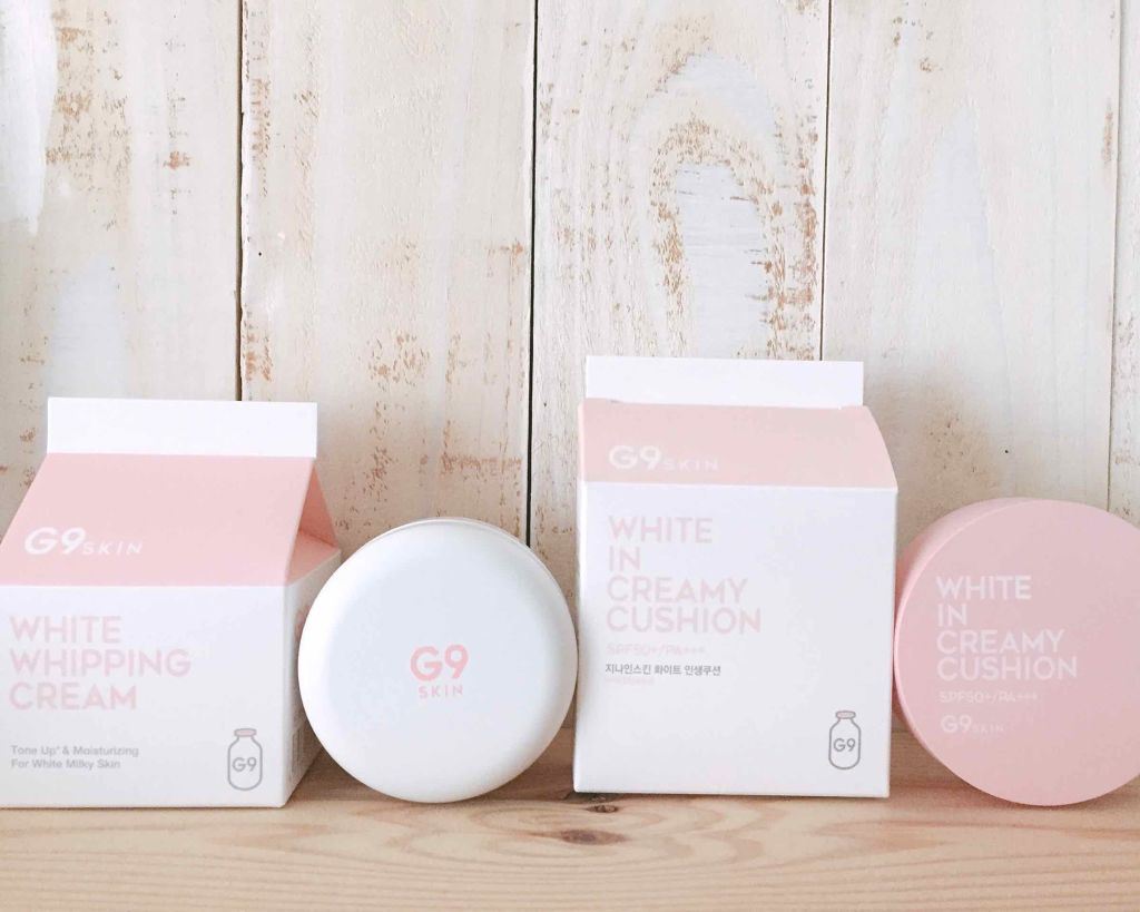 WHITE CREAMY CUSHION(ウユファンデ)/G9SKIN/化粧下地を使ったクチコミ（2枚目）