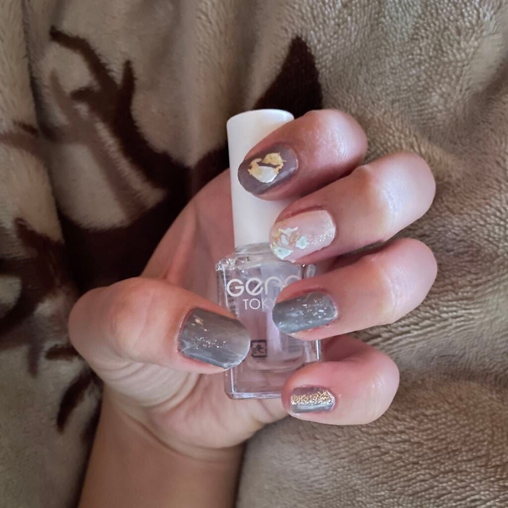 ネイルシール/Qoo10/ネイルシールを使ったクチコミ(2枚目)