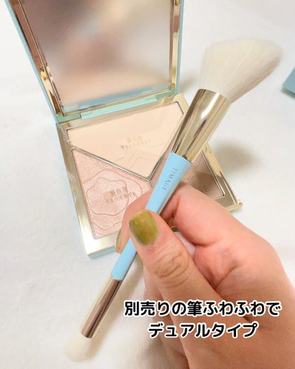 ハイライトシェーディングパレット/TIMAGE/パウダーハイライトを使ったクチコミ(5枚目)