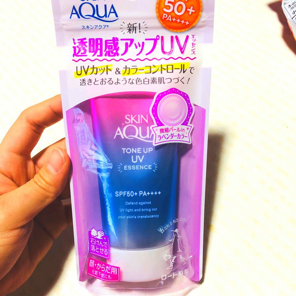 スキンアクア トーンアップUVエッセンス/スキンアクア/日焼け止めクリームを使ったクチコミ（1枚目）