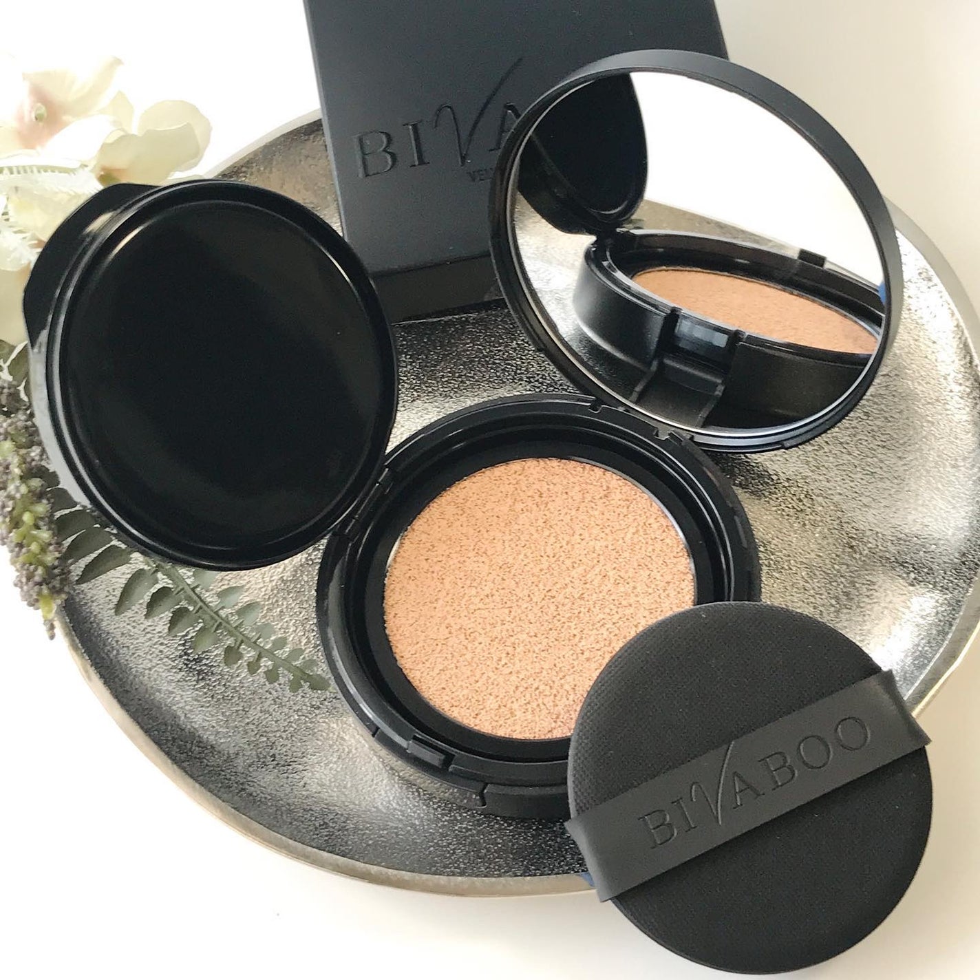 ベルベットジュエルクッション/BIVABOO/クッションファンデーションを使ったクチコミ(3枚目)