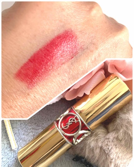 ルージュ ヴォリュプテ シャイン/YVES SAINT LAURENT BEAUTE/口紅を使ったクチコミ(2枚目)
