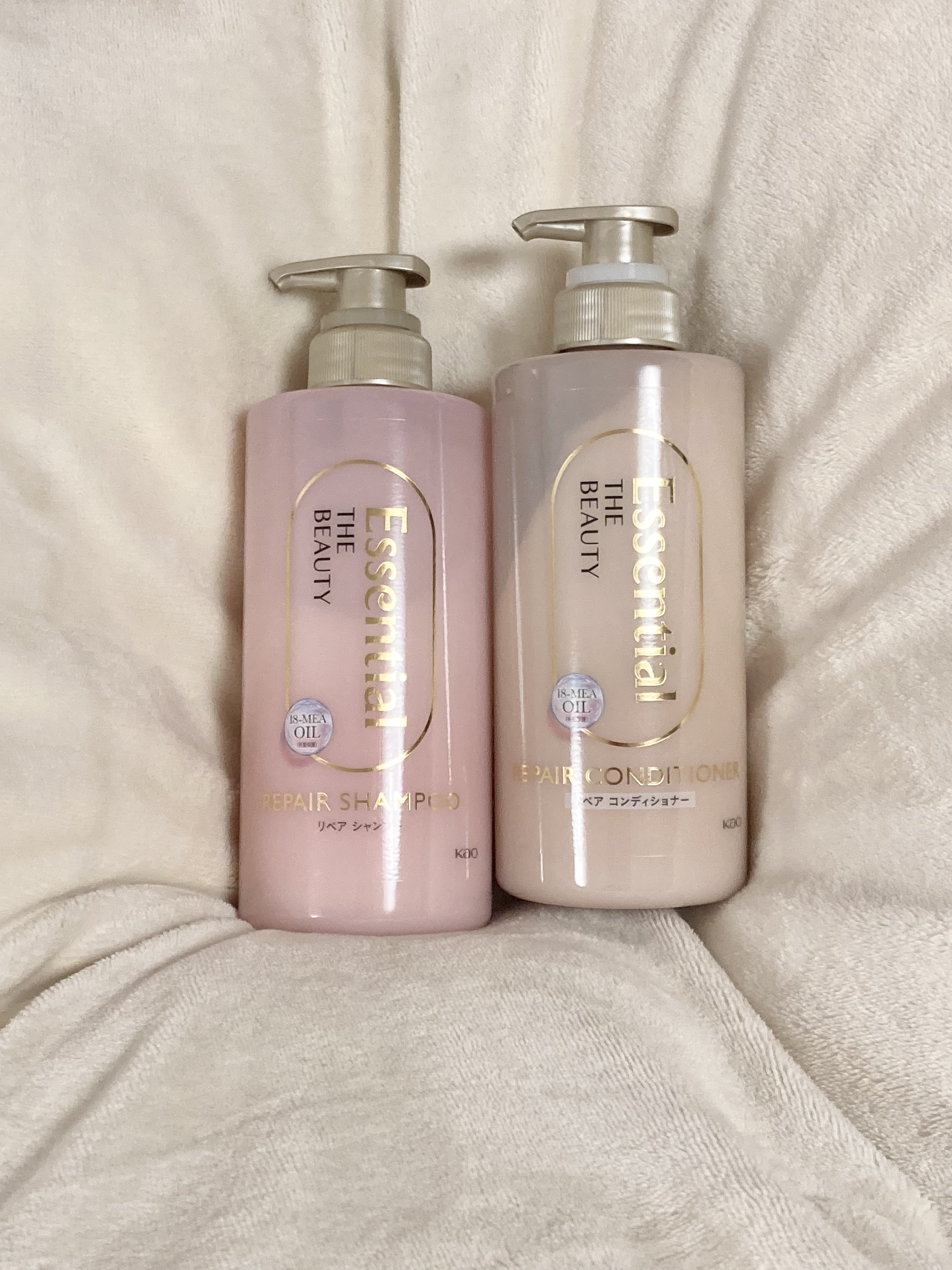 ザビューティ リペアシャンプー・コンディショナー シャンプー本体 450ml/エッセンシャル/市販シャンプーを使ったクチコミ（1枚目）