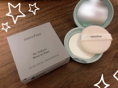 innisfree ノーセバム ミネラルパクト Nのクチコミ「#innisfree ノーセバムミネラルパクトN ついに購入しました〜👏🏻👏🏻


気になって.....」（2枚目）