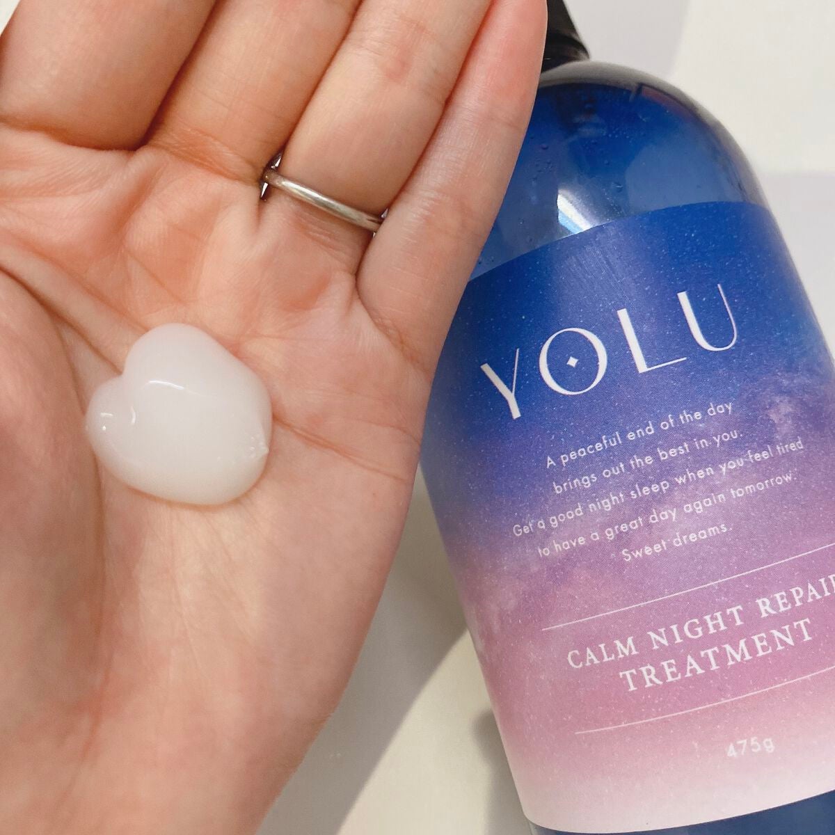 カームナイトリペアシャンプー/トリートメント/YOLU/市販シャンプーを使ったクチコミ(3枚目)