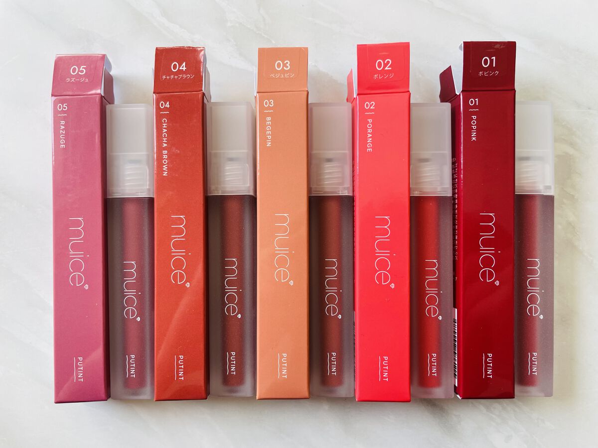 プティント/muice/リップティントを使ったクチコミ（3枚目）