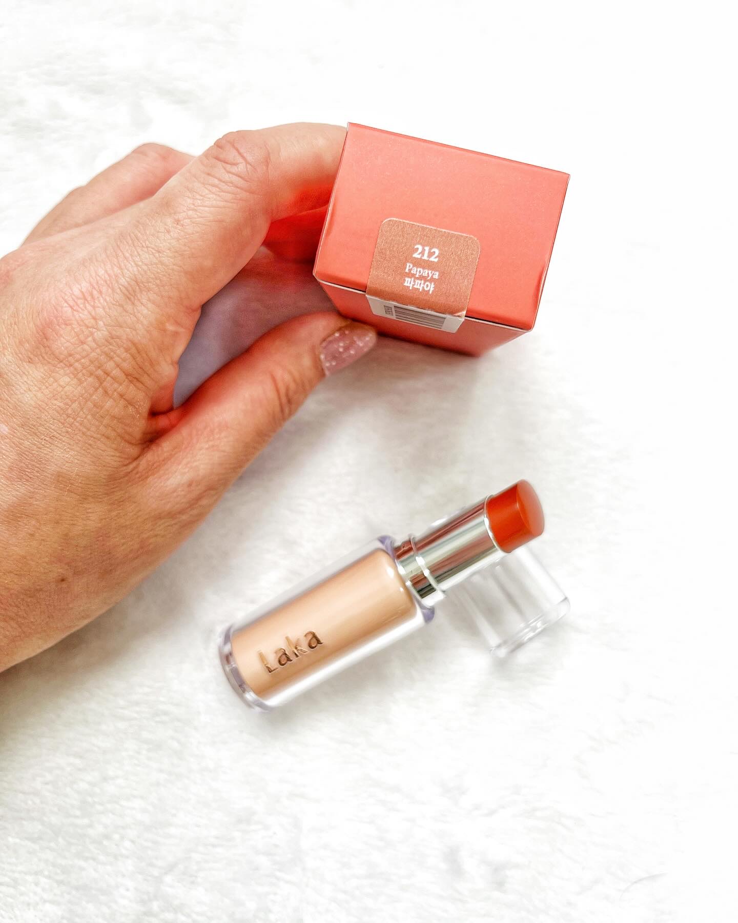 ボンディンググロウリップスティック/Laka/口紅を使ったクチコミ（3枚目）