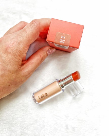 ボンディンググロウリップスティック/Laka/口紅を使ったクチコミ(3枚目)