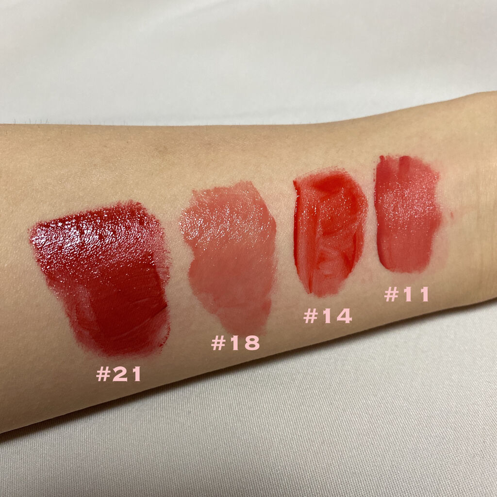 ジューシーラスティングティント/rom&nd/リップティントを使ったクチコミ（3枚目）