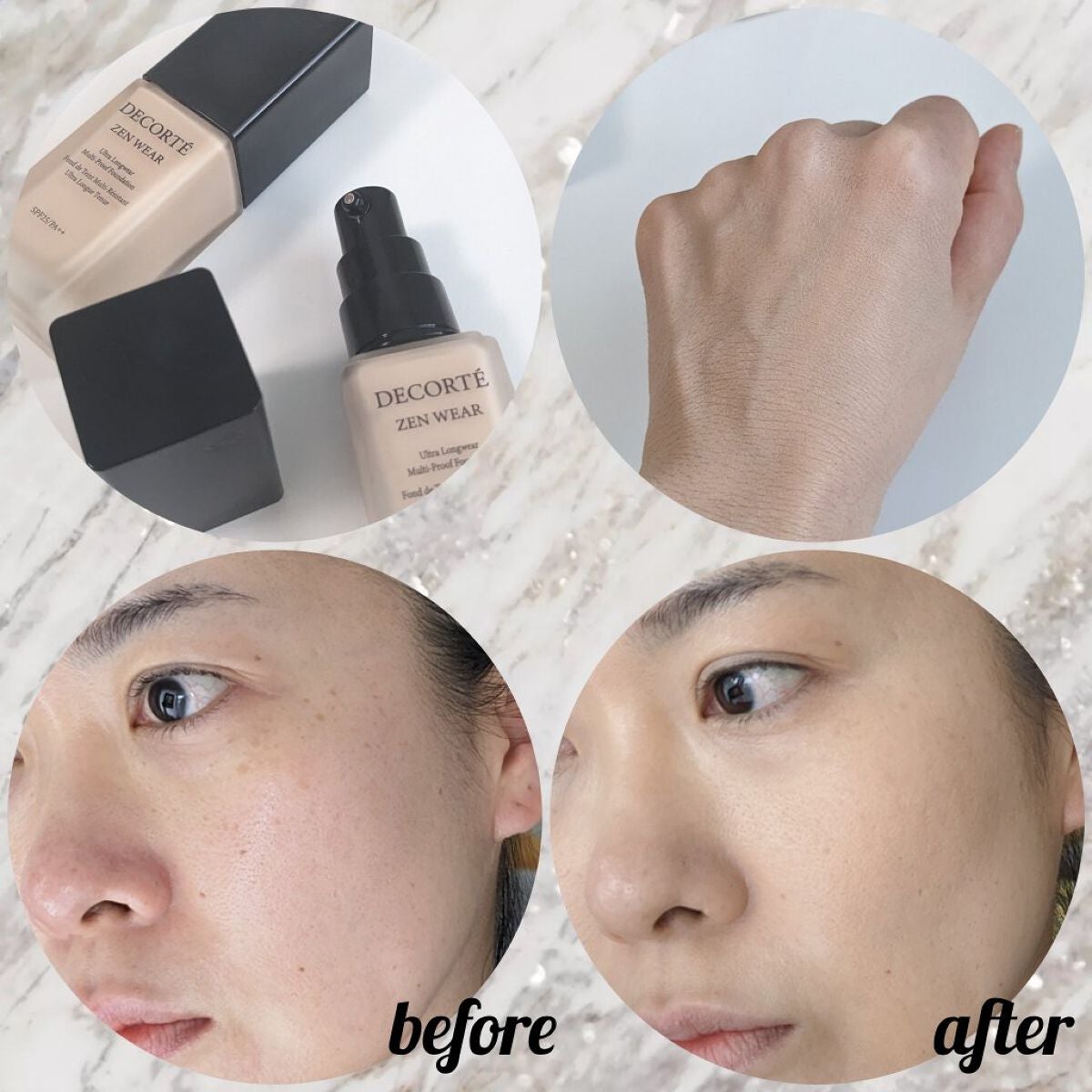 ゼン ウェア フルイド/DECORTÉ/リキッドファンデーションを使ったクチコミ(6枚目)