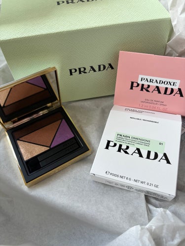 ダイメンションズ マルチエフェクト アイシャドウ/PRADA BEAUTY/アイシャドウパレットを使ったクチコミ（2枚目）