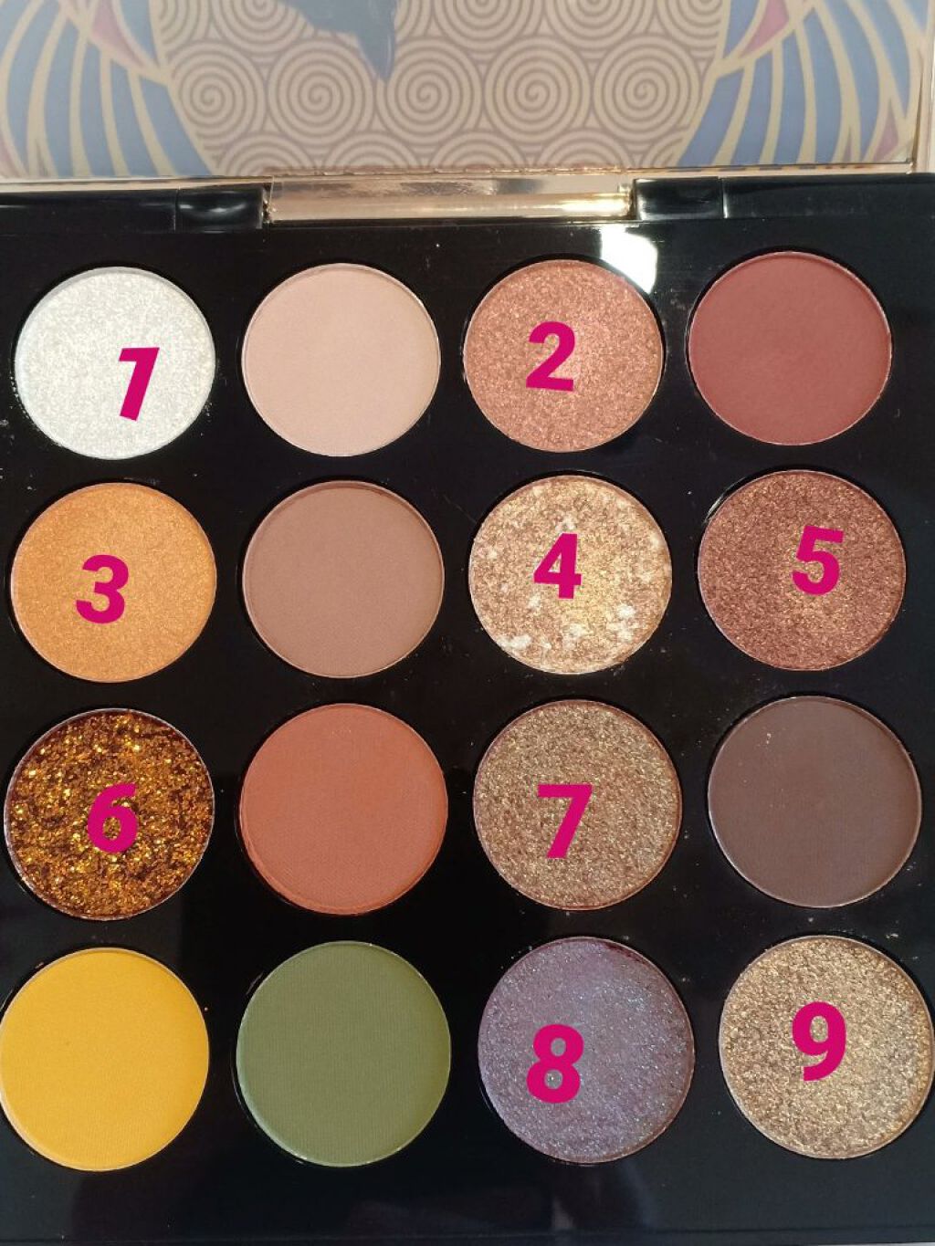 大英博物館 エジプトシリーズ アイシャドウパレット/ZEESEA/アイシャドウパレットを使ったクチコミ（2枚目）