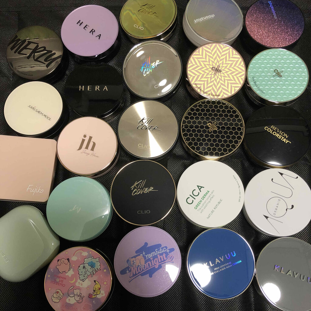 クッションファンデコレクション。

今月に入ってから異常なまでにクッションファンデに惹かれまくり、とにかく色んなクッションファンデを買いあさり、今に至る。

10月に入ってからの15日間でクッションファンデが24個も増える人なかなか居ないで