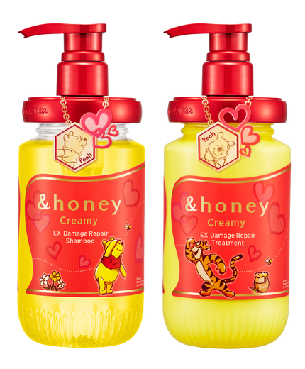 &honey クリーミー  EXダメージリペア シャンプー&ヘアトリートメント ペアセット/プーさん