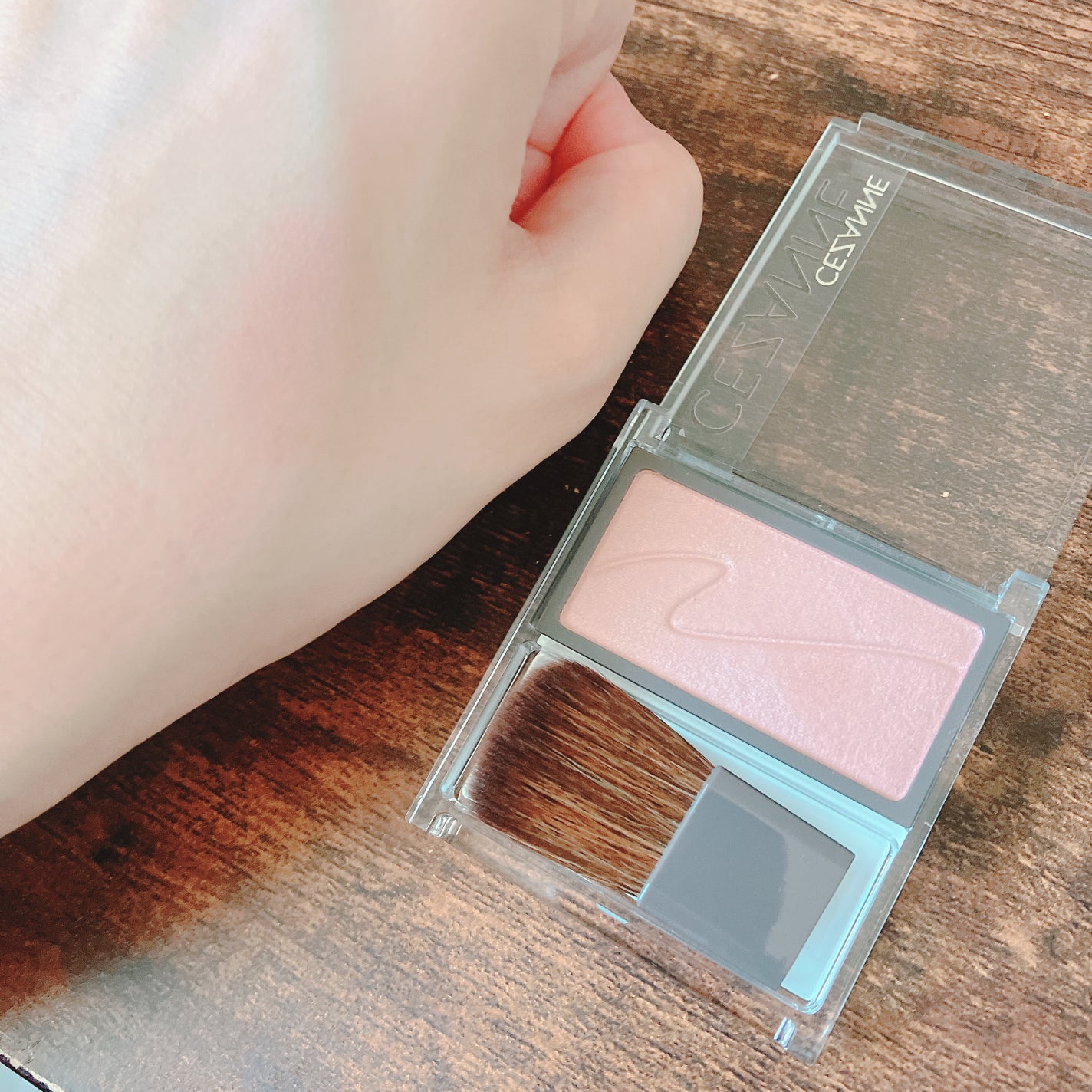 チークブラッシュ/CEZANNE/パウダーチークを使ったクチコミ(1枚目)