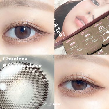 chuu LENS Chuulens Milk & Tea Cream choco 1dayのクチコミ「🍫【Chuulens】大人気韓国レンズから 初のチョコ系レンズ登場⸜❤︎⸝‍ # Cream .....」（1枚目）