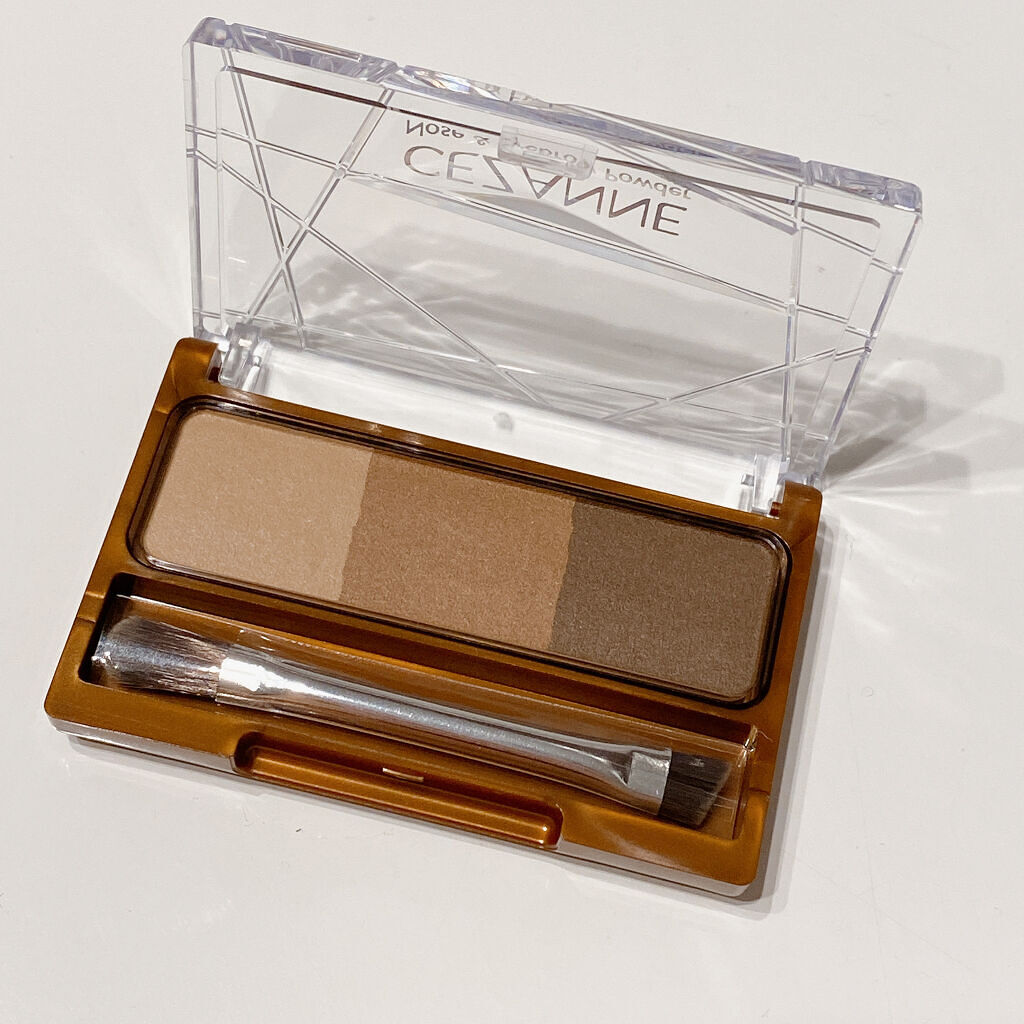 ノーズ＆アイブロウパウダー/CEZANNE/パウダーアイブロウを使ったクチコミ（2枚目）