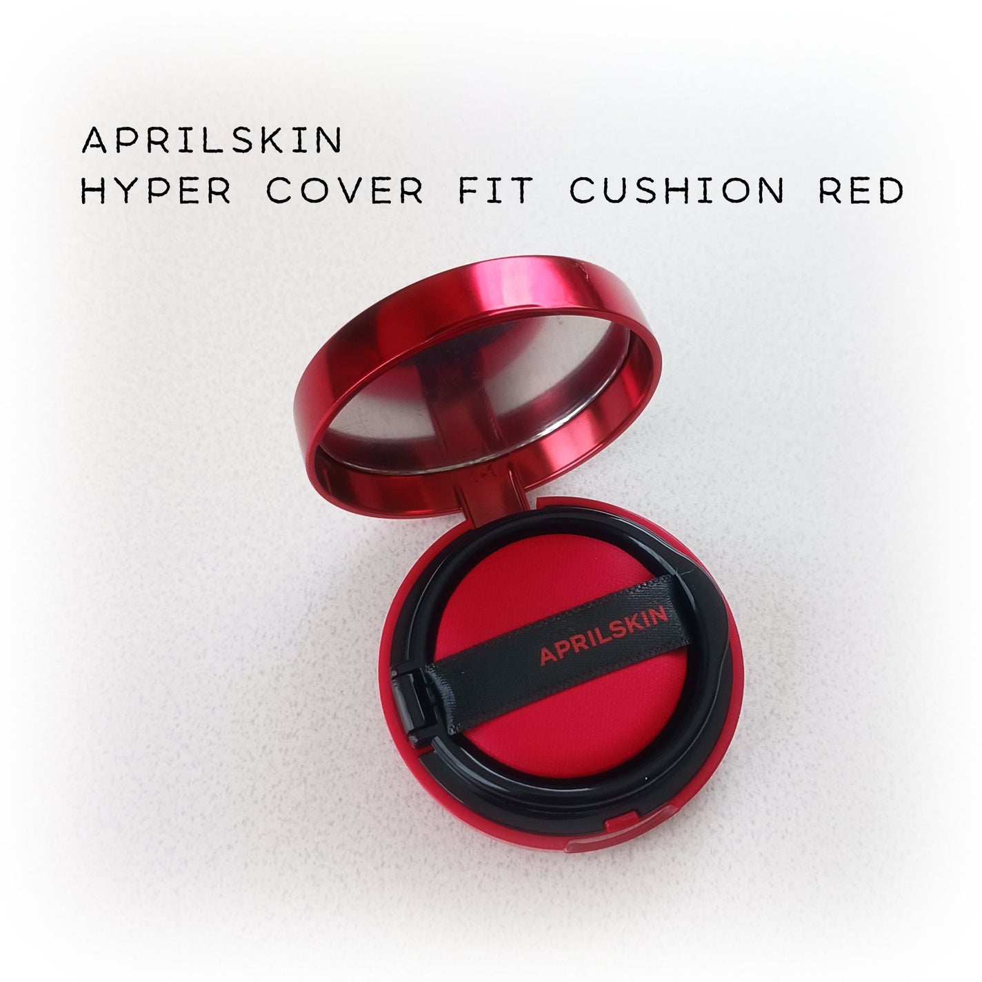 ハイパーカバーフィットクッション red/APRILSKIN/クッションファンデーションを使ったクチコミ(1枚目)