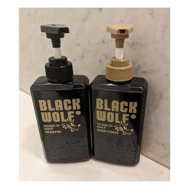 大正製薬 ブラックウルフ　ボリュームアップスカルプシャンプーのクチコミ「大正製薬
BLACK WOLF
ボリュームアップスカルプシャンプー&ボリュームアップスカルプコ.....」（2枚目）