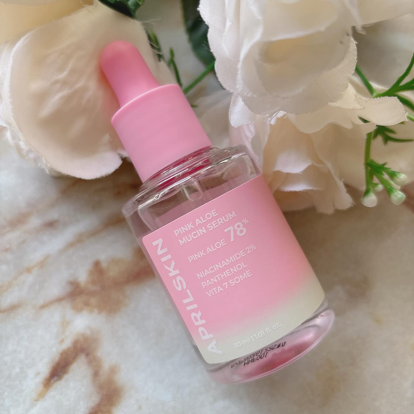 ピンクアロエムチンセラム/APRILSKIN/美容液を使ったクチコミ（2枚目）