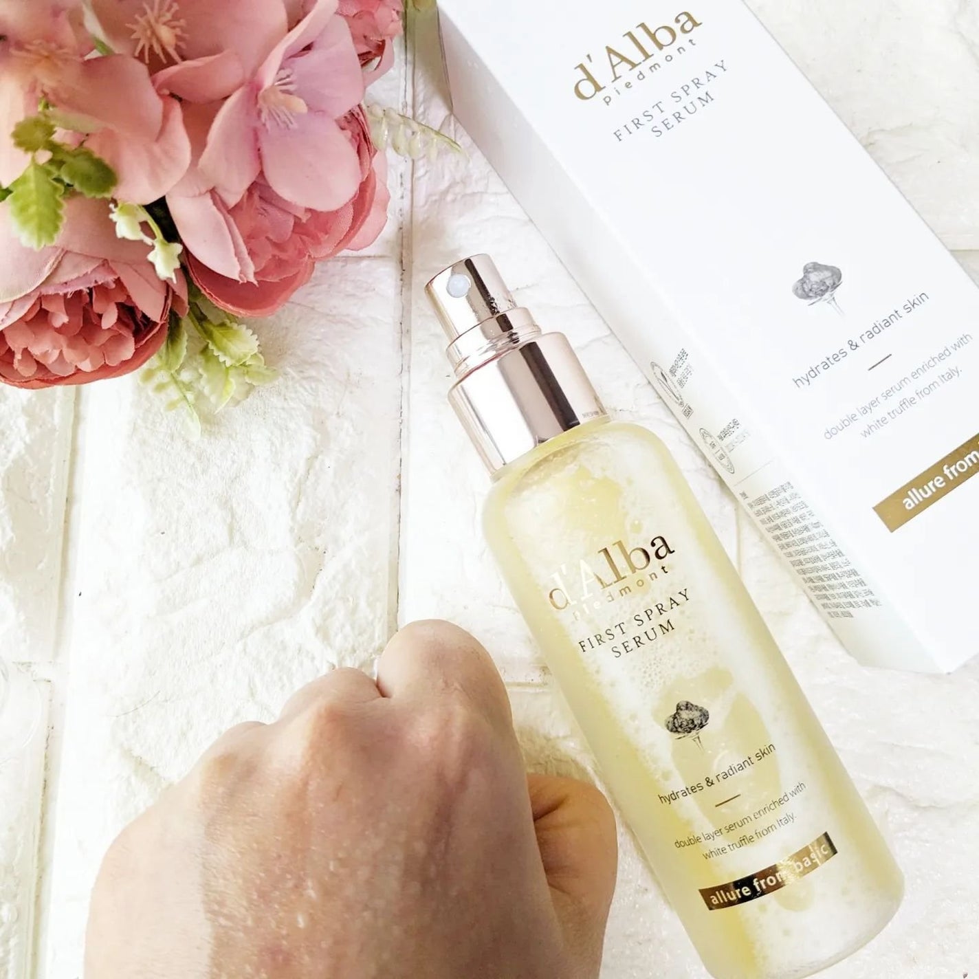 ダルバ ホワイトトリュフファーストスプレーセラム/ダルバ/ミスト状化粧水を使ったクチコミ(3枚目)