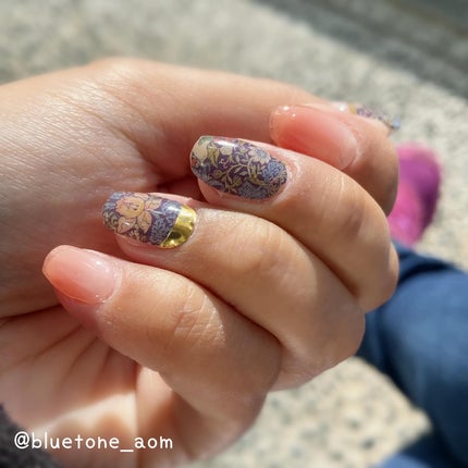 ジェルネイルシール/キャンドゥ/ネイルシールを使ったクチコミ(6枚目)