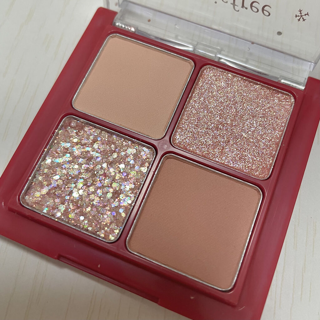 エアリー トゥインクル アイパレット 2021 Green Holidays Edition/innisfree/アイシャドウパレットを使ったクチコミ（2枚目）