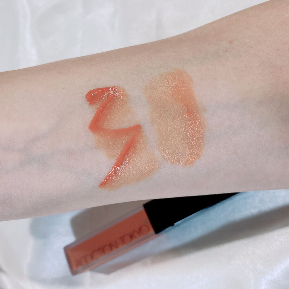 アディクション ザ マット リップ リキッド 019S Warm Apricot/ADDICTION/口紅を使ったクチコミ（3枚目）