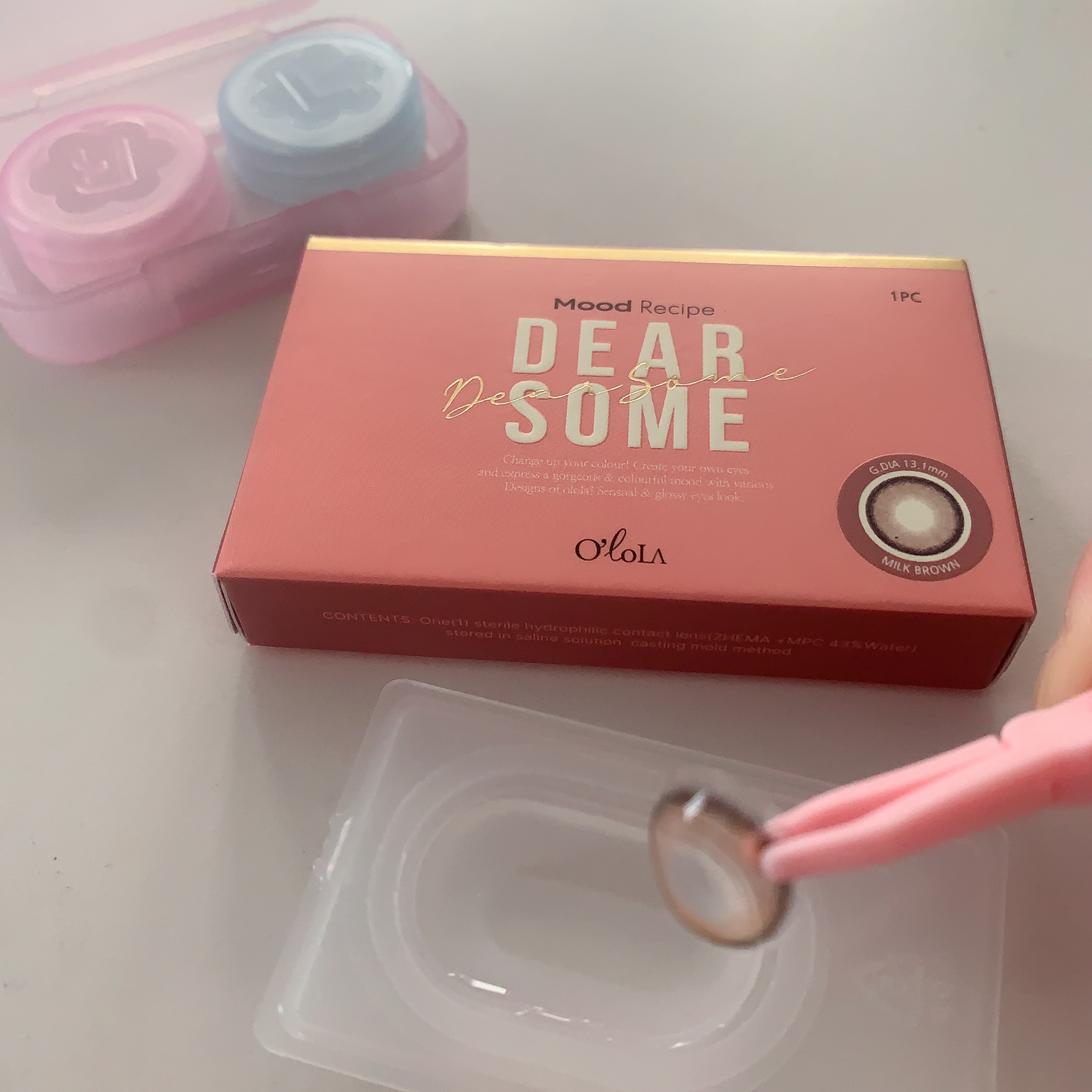 ディアサム(DearSome)/OLOLA/カラーコンタクトレンズを使ったクチコミ（3枚目）