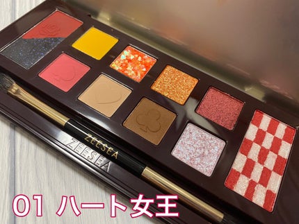 アリスドリームランドシリーズ 12色アイシャドウパレット(ZEESEA×大英博物館)/ZEESEA/アイシャドウパレットを使ったクチコミ(3枚目)