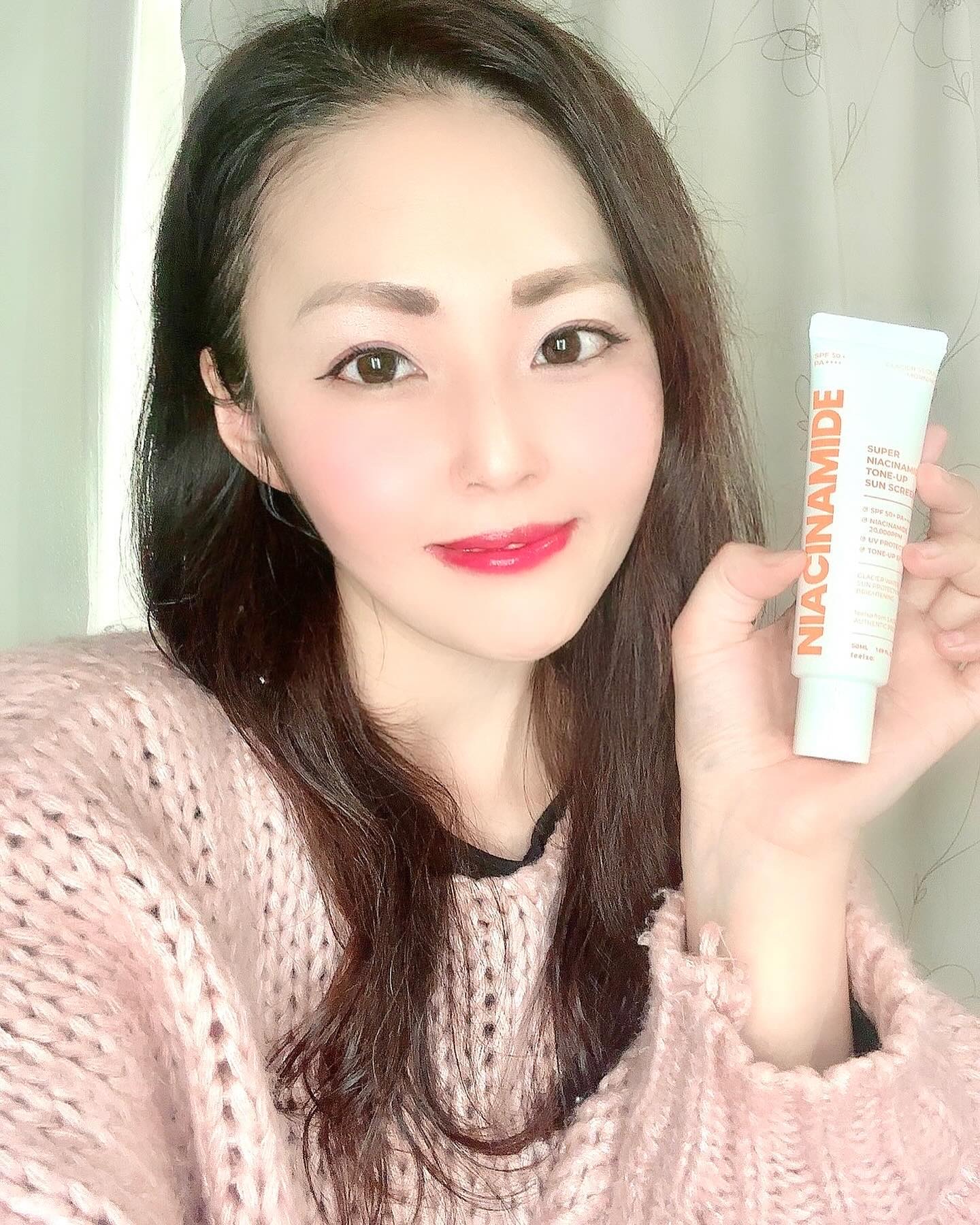 スーパー ナイアシンアミド トーンアップ サンスクリーン/feelxo/日焼け止めクリームを使ったクチコミ（3枚目）