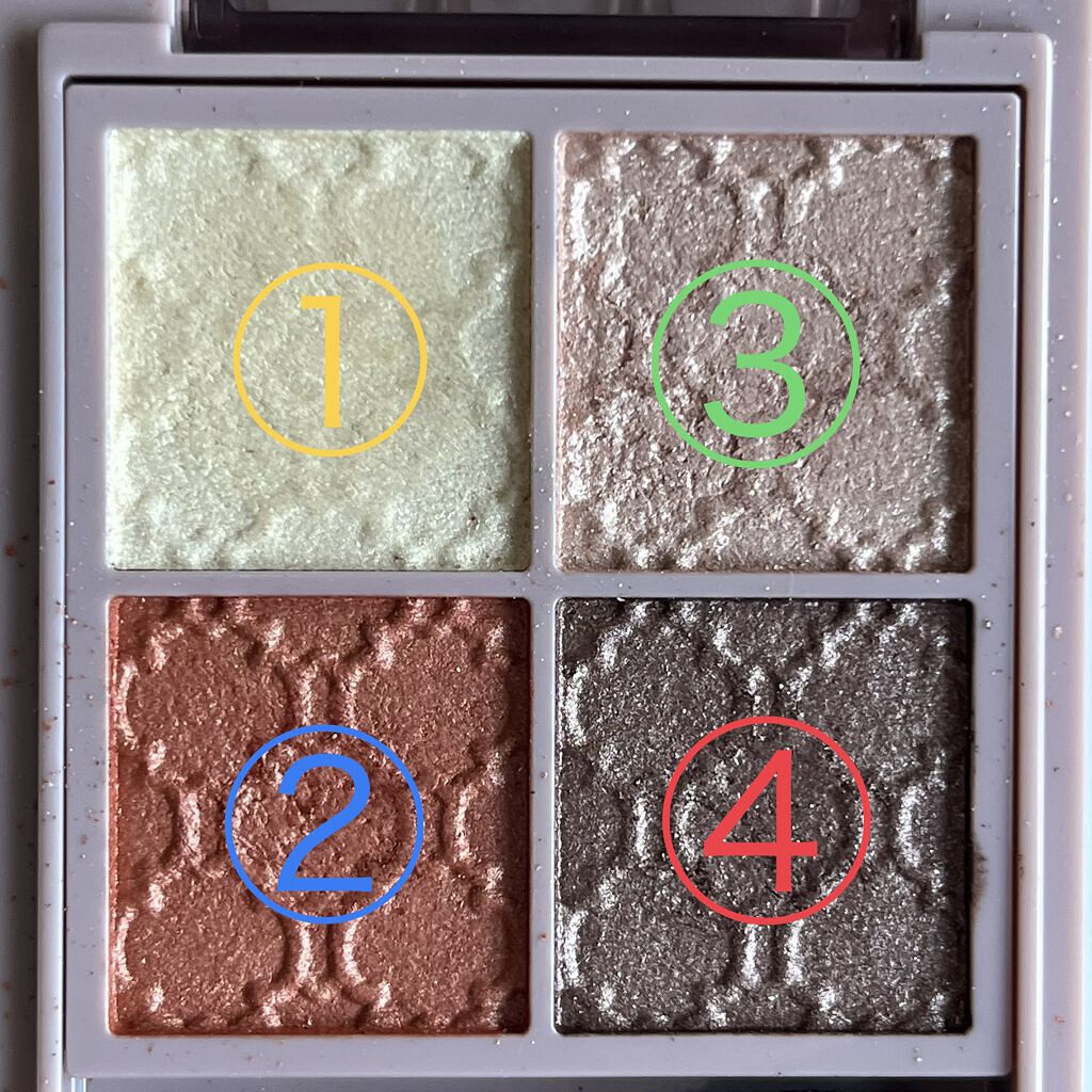 グロッシーリッチ アイズ N/Visée/アイシャドウパレットを使ったクチコミ（3枚目）