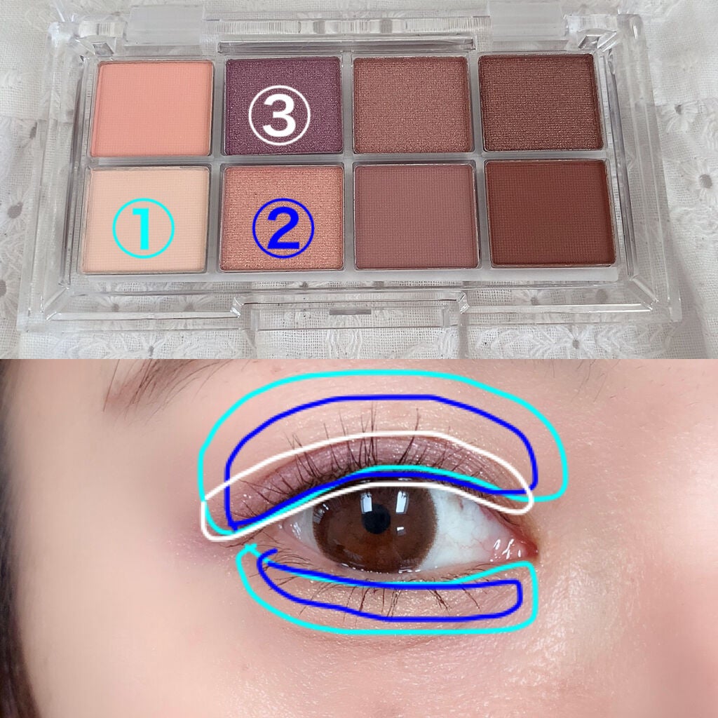 AC 8カラーアイパレット/AC MAKEUP/アイシャドウパレットを使ったクチコミ(3枚目)